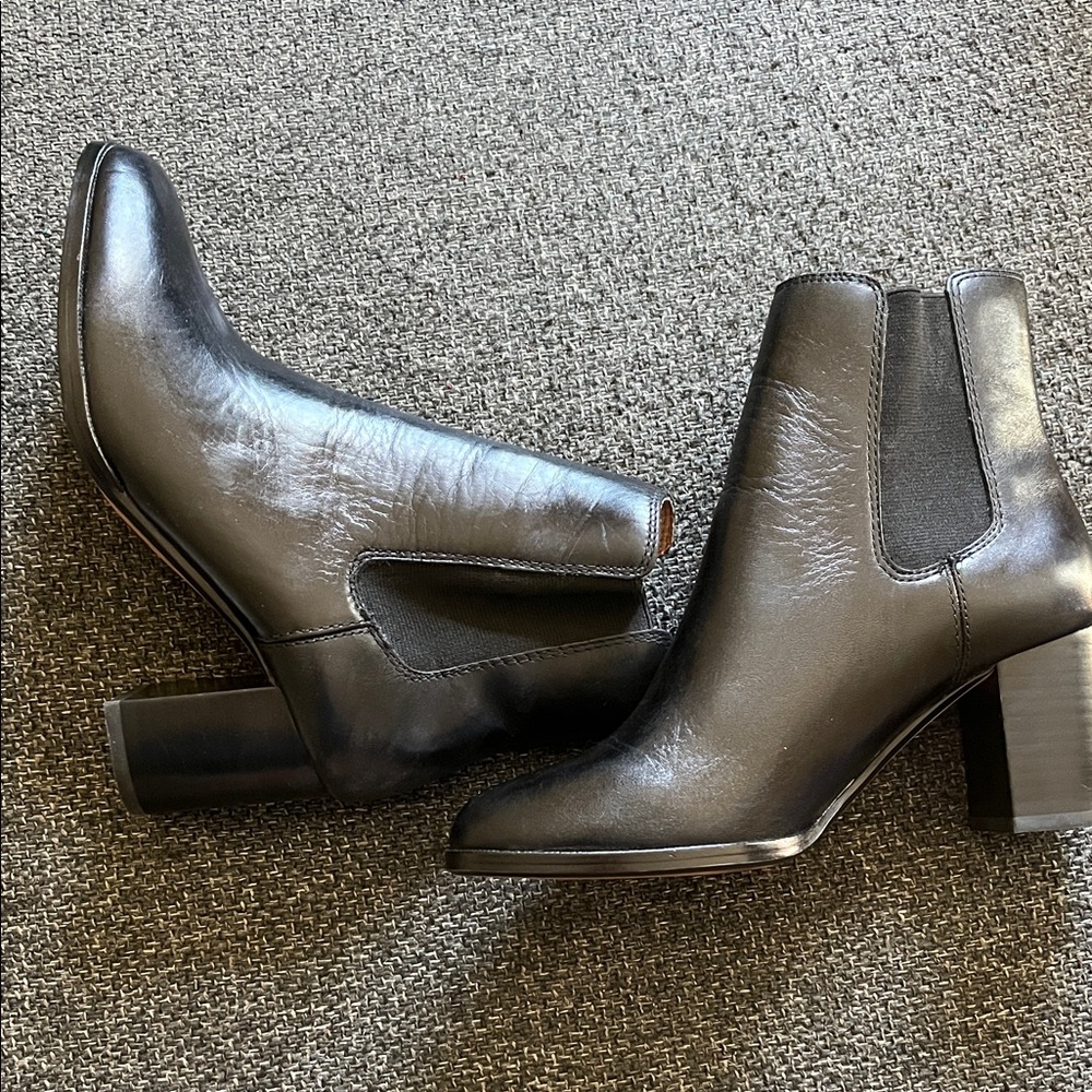 Madewell Black Leather Ankle Boots